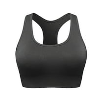 KyCheLot High Support Bras for Women Padded Y Back Solid Color Pullover Seamless Dailywear Bras Sport