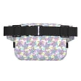 thumbnail image 3 of Fotbe Sea Turtles Cangurera Cuadrada con Estampado de Doble Capa, Bolsa de Cintura Ajustable Mini para Hombres y Mujeres, 3 of 9