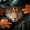 Red, variant on Leopard Face Tropical Flowers Canvas Wall Art, Wildlife Animal Prints Painting for Living Room Bedroom Bathroom Decor, Framed Ready to Hang Ready to hang-12"L x 8"W