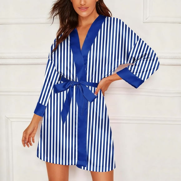 Censtreet Robes for Women Bathrobe Lightweight Kimono Robe Knee Length Loungewear