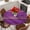 Purple, variant on Green Wood Grain Round Tablecloth, Fitted Table Cover with Elastic for 36"-44" Round Tables, Farmhouse Texture Vintage Country Table Cloth Outdoor Indoor Dinning Party Waterproof Tablecloths
