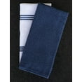 thumbnail image 2 of AMOUR INFINI Terry Kitchen Towels Pack of 4 Highly Absorbent Washable Dish Towels 2 Solid and 2 Stripe Premium Towels Set Kitchen Wash Cloths for Dishes (16x26 Inch - Blue), 2 of 7