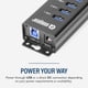 thumbnail image 3 of Hub de Datos USB 3.2 Gen 1 USBGear Negro con 10 Puertos de Supervelocidad y Montable, 3 of 6