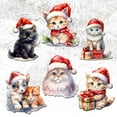 thumbnail image 6 of Christmas Cats Decorative Wooden Clip-on Ornaments of 6 by G. Debrekht - Christmas Decor - 8090016C-S6, 6 of 11