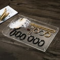 thumbnail image 3 of Acrylic Tray, 14" x 9" Plastic Trays with Cut Handles, Spill Proof Decorative Tray is an Ideal Countertop Organizer for Living Rooms, Coffee Tables, Offices, Kitchens & Serving Guests, 3 of 5