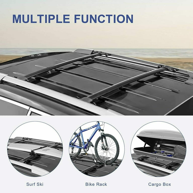 Black Roof Rack Cross Bars Top Rail Luggage Carries for Toyota 2008 2013 Highlander Walmart