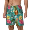 thumbnail image 2 of Balery Pineapple Mens Swim Trunks Swim Shorts for Men Quick Dry Inseam Beach Shorts with Compression Liner Pocket-Large, 2 of 9
