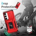 thumbnail image 5 of Funda para GANGXUN Samsung Galaxy S24 Plus - Soporte metálico, Función magnética, Rojo, 5 of 5