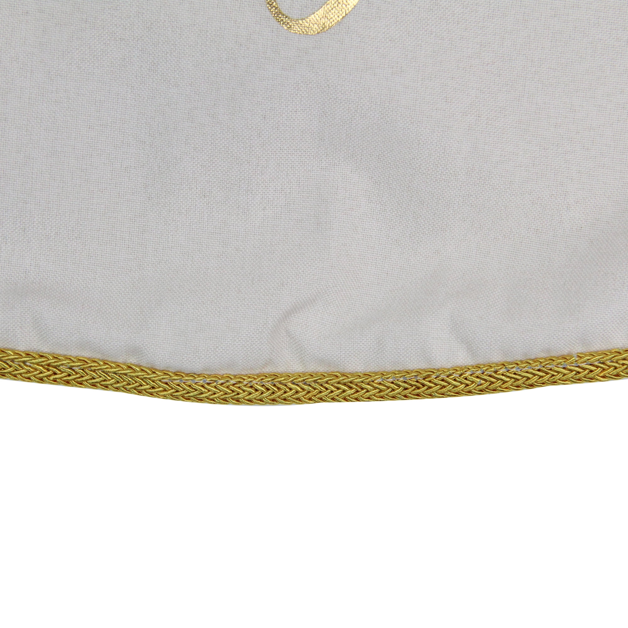 Northlight 48” Ivory White Merry and Bright Christmas Tree Skirt