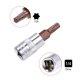 thumbnail image 3 of Uxcell Bit Sockets S2 Steel 1/4-inch Drive 1.5-inch Length 58-62 HRC Tonal de Bronce, Tonal Plateado 3pcs, 3 of 5