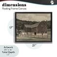 thumbnail image 4 of Stupell Industries Farmhouse Tender Living Space Barn Black Floating Frame Canvas Art, 21 x 17, by Marcus Prime, 4 of 8