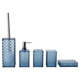thumbnail image 1 of DOLITY 5 Pieces Bathroom Accessory Set Modern Gifts Easy to Clean Toothbrush Holder Dark Blue, 1 of 9