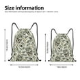thumbnail image 2 of Fuzoiu Skull with Cash Print Drawstring Backpack for Gym, Travel, Yoga,Sports Sackpack String Bag for Women Men-Medium, 2 of 6