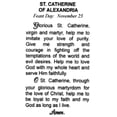 thumbnail image 2 of St. Catherine of Alexandria holy card - laminated - Pack of 25, 2 of 2