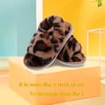 thumbnail image 3 of Ginisom Girls Fuzzy Slippers Kids Furry Open Toe Slippers Slides for Girls Fluffy House Slippers with Elastic Band, 3 of 6