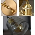 thumbnail image 6 of FSLiving Adjustable Wall Sconces with UL Plug-in Cord Bedside Reading Light E26 Bronze Base with Rotate Switch Clear Glass Wall lamp Fixture for Hallway Kitchen Island Bathroom Lighting Dimmable, 6 of 9