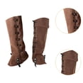 thumbnail image 6 of Pirate Boot Cover Steampunk Leg Guard Medieval Gaiters PU Leather Protective Design for Men Cosplay Parties, 6 of 7