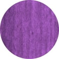 thumbnail image 1 of Ahgly Company Indoor Round Abstract Purple Contemporary Area Rugs, 5' Round, 1 of 4