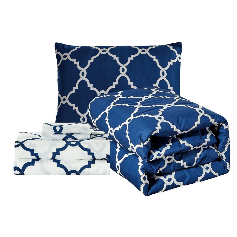 Reversible Microfiber Twin/Twin XL Comforter Set, Washable Polyester