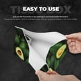 thumbnail image 5 of Lsque Fresh Avocados Printed Long Tissue Box Cover Holder, Facial Paper Organizer Dispenser,Triangle with Bottom Belt, PVC Leather Decorative Organizer, 5 of 9
