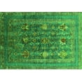 thumbnail image 1 of Ahgly Company Indoor Rectangle Oriental Green Industrial Area Rugs, 2' x 3', 1 of 4