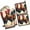 Two Roosters, variant on Two Roosters with Flowers Kitchen Oven Mitt and Pot Holder Sets 4 Pcs for Baking, Cooking and Grilling, Heat Resistant Up To 392 °F