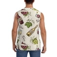 thumbnail image 4 of Disketp Grapes Bbottles Wine Sleeveless Tshirts For Men, Muscle Shirts For Men Dry Fit Tank Top-3x-Large, 4 of 8