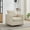 Beige, variant on 30.7" Square Upholstered 360° Swivel Accent Chair, Comfy Single Sofa Chair with Weathered Wooden Base, Chenille Club Lounge Reading Armchair for Living Room Bedroom Apartment, Taupe