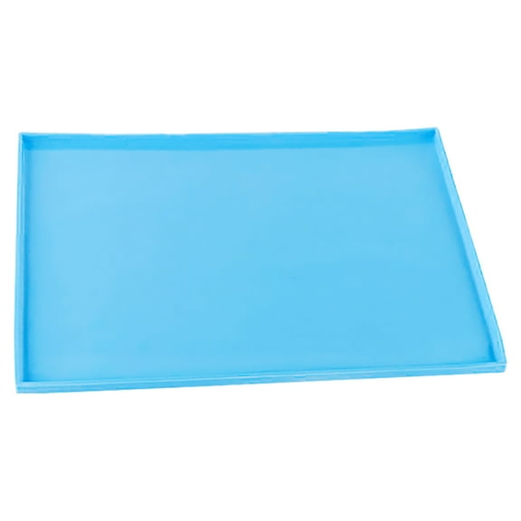 Baluue Stainless Steel Baking Sheet Sky-blue Silicone 1 Set