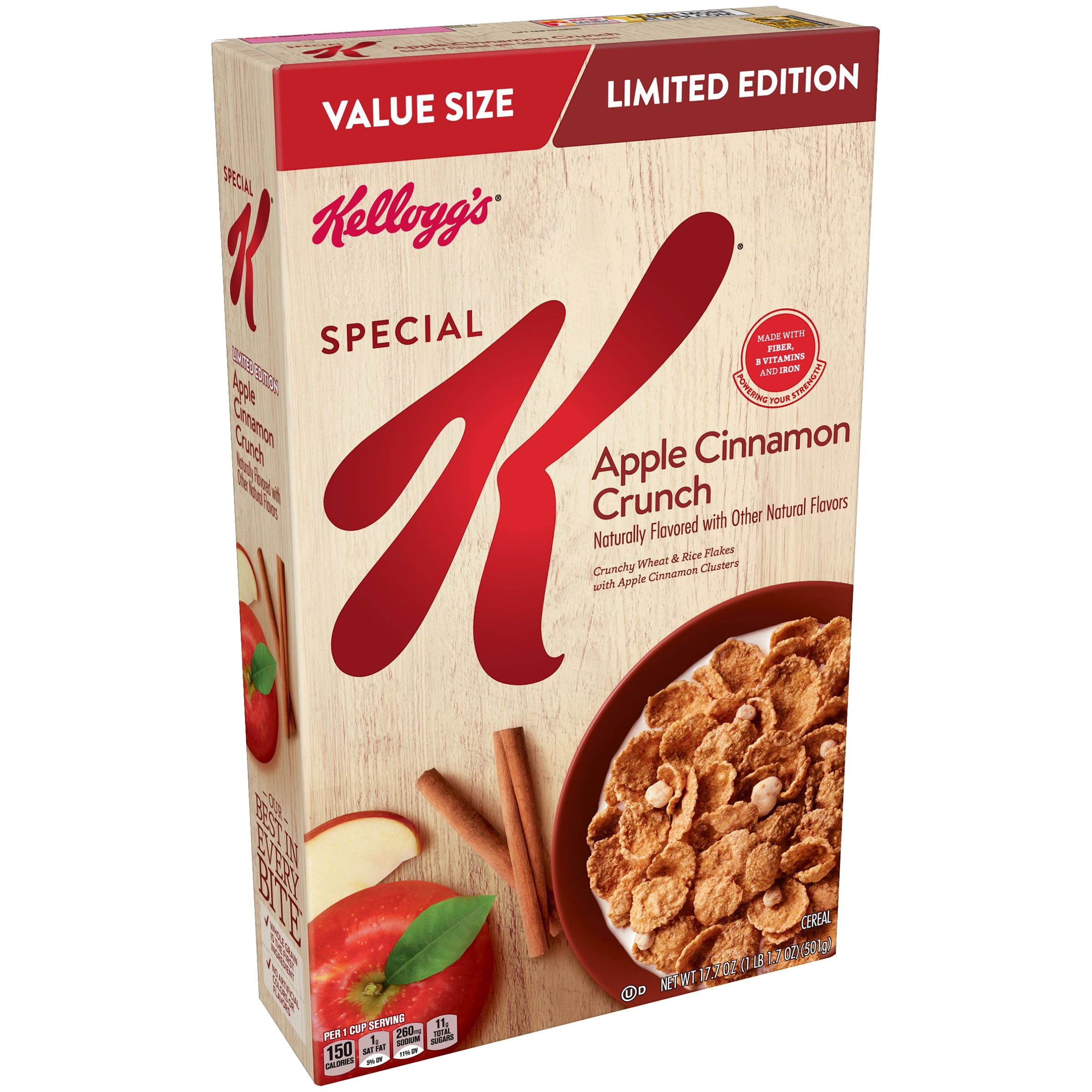 Kellogg's Special K Apple Cinnamon Breakfast Cereal 17.7 oz
