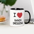 thumbnail image 3 of CafePress - I Heart Ranch Dressing Mug - 11 oz Ceramic Mug - Novelty Coffee Tea Cup, 3 of 4