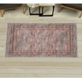 thumbnail image 1 of Modern Decorative Rug, Pastel Dream of Underwater Life Squama Look Shells Scale Check Details, Quality Carpet for Bedroom Dorm and Living Room, 6 Sizes, Salmon and Seal Brown, by Ambesonne, 1 of 1