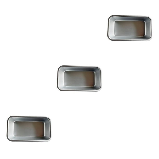Molde de aluminio para pasteles Advancent cajas rectangulares antiadherentes para tostadas molde para hacer postres de pan