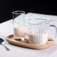 thumbnail image 4 of Taza De Agua De 500 Ml Taza Medidora De Vidrio Resistente Al Calor De Vidrio De Salida De Agua En Forma De V Taza De Escala Transparente Con Cubierta De Vidrio Para Agua Leche Té Café Yuarrent HA013935-00, 4 of 5