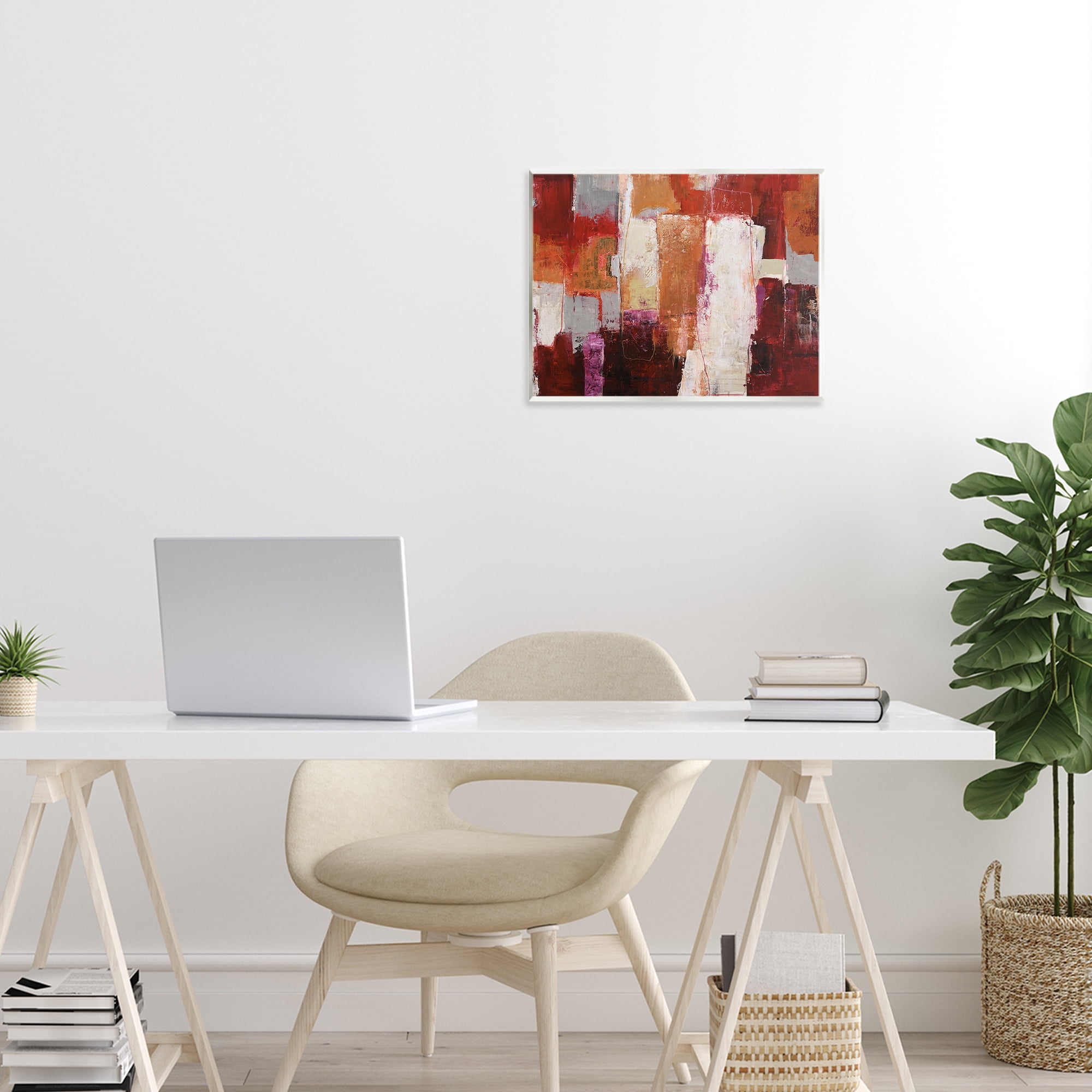 Deconstructed City Abstract Wall Plaque Art, design by Design Fabrikken