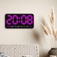 thumbnail image 3 of Reloj digital de Escritorio Macarena despertador LED Grande rosa, 3 of 6