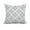 Gray, variant on 18 x 18 Inch Turquoise Geometric Print Decorative Polyester Throw Pillow with a Linen Texture