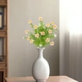 thumbnail image 5 of Hvmvliv Artificial Flowers Simulated Flower with 5 Forks Water Grass Small Flower Arrangement Home Decoration Ornament Fake Flower Prop Green, 5 of 6
