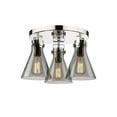 thumbnail image 3 of Innovations Lighting - Newton Cone - 3 Light Flush Mount In Industrial, 3 of 5