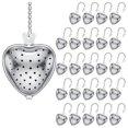 thumbnail image 1 of 25 piezas de colador de té de acero inoxidable, infusor de té en forma de bola, gancho de cadena extendido para condimentos, regalos de taza, 1 of 7
