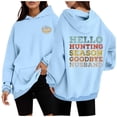 thumbnail image 2 of WEAIXIMIUNG Robe Sweat à Manches Courtes pour Femmes Col Rond Décontracté avec Poche Imprimé Lettres Anglaises, 2 of 5