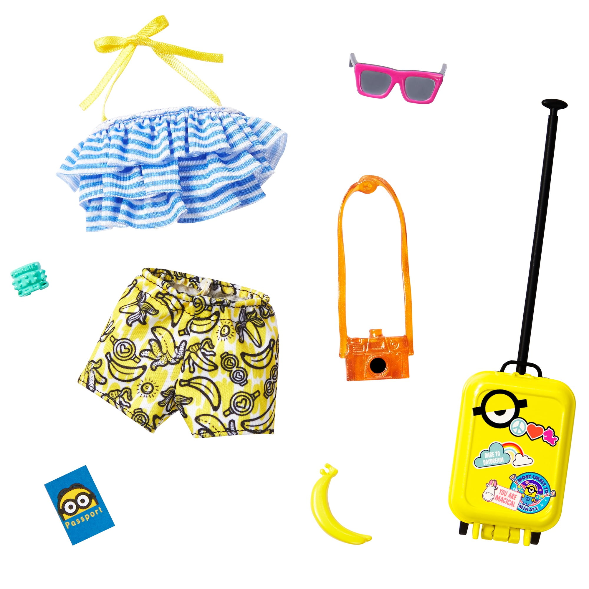 Doll Clothes: Minions Fashion Pack With Outfit 6 Accessories - Walmart.com