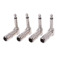 thumbnail image 1 of EeaseCA 4pcs 90 Degree Right Angle Plug Replacement Electric Guitar Connection Wire Plugs, 1 of 7