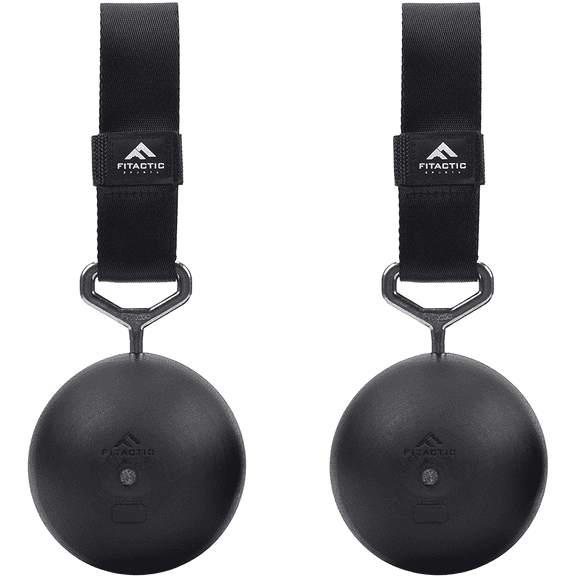 Fitactic Rock Climbing Solid Training Cannonball Bomb Power Pull up Ball Hold Grips for Straps for Finger, Forearm, Biceps, Back Muscles