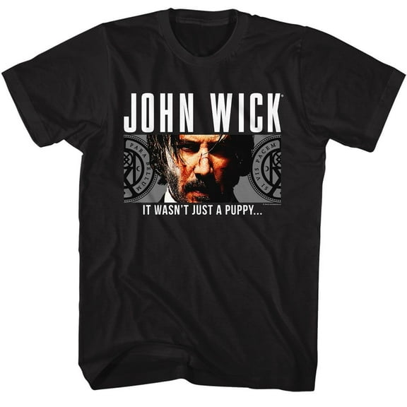 John Wick Wasn't Just a Puppy Black T-Shirt