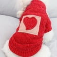 thumbnail image 5 of Mightlink Pet Sweater Love Heart Pattern Super Soft Washable Non-Fading Wear Resistant Keep Warm Acrylic 2-Legged Winter Warm Dog Cat Pullover Decor Pet Supplies, 5 of 6