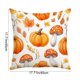 thumbnail image 3 of Mom's Best Fundas de almohada de Acción de Gracias de 17,7 x 17,7 pulgadas, con diseño de calabaza otoñal y tela suave con cremallera oculta para decoración del hogar., 3 of 6