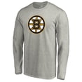thumbnail image 2 of Men's Heather Gray Boston Bruins Primary Logo Long Sleeve T-Shirt, 2 of 3