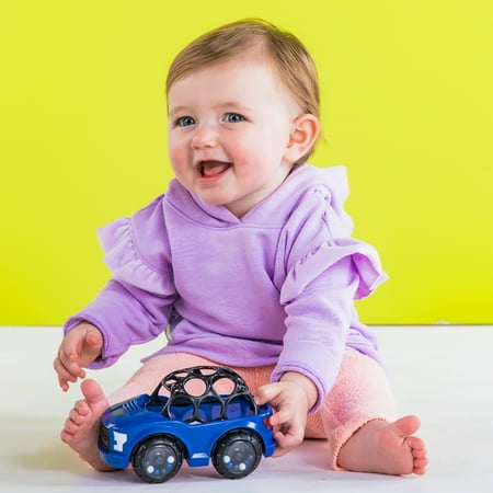 Bright Starts Rattle & Roll F-150 Raptor Easy-Grasp Push Vehicle Toy, Ages 3 Months +