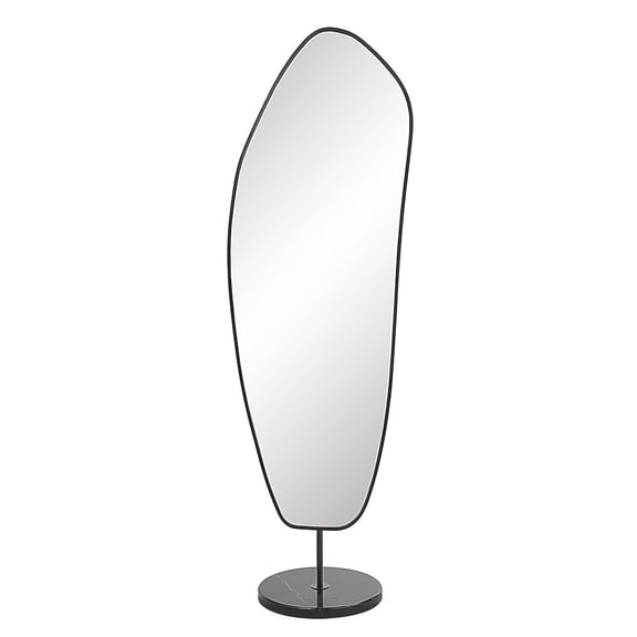 Renwil Arlon 70" Tall Irregular Mirror, Matte Black